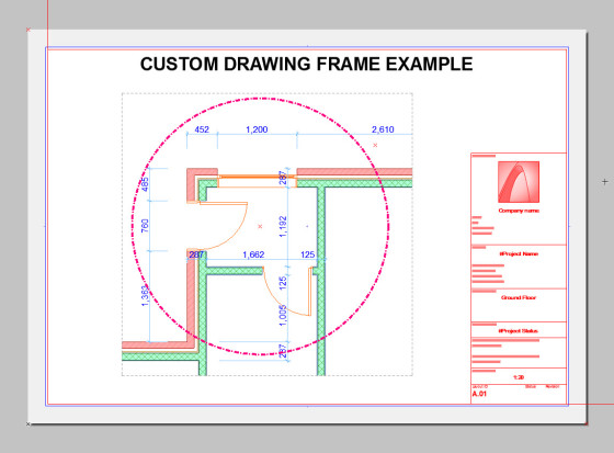 custom drawing frame 1