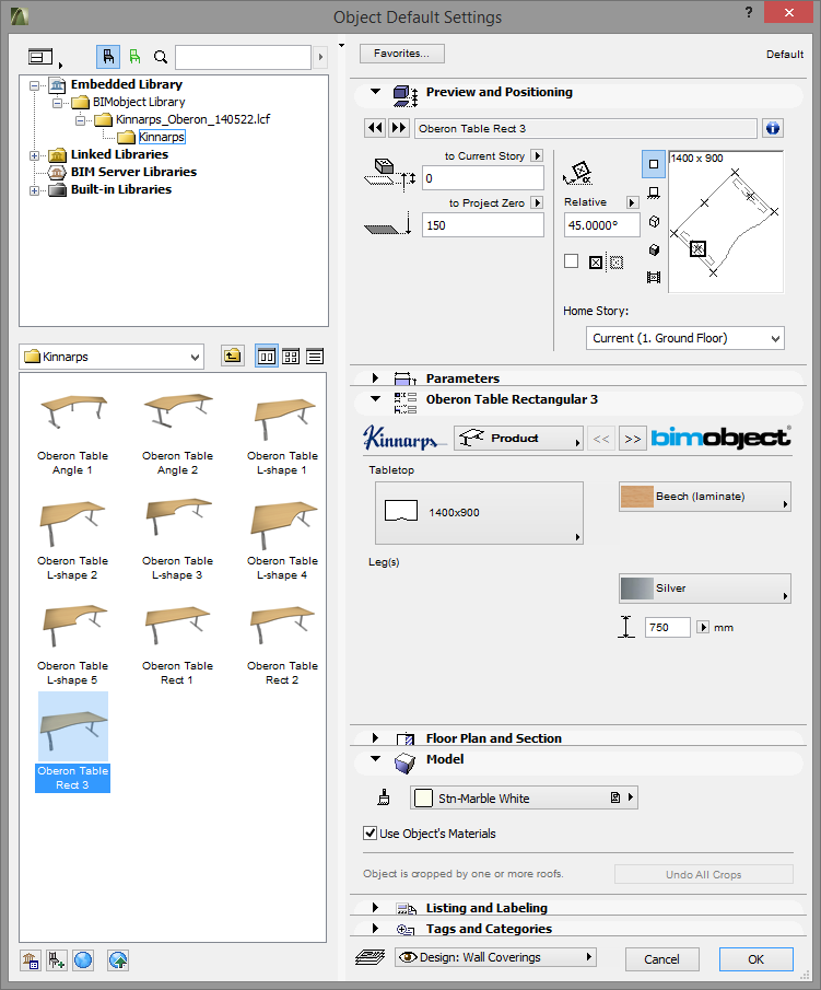bim how to count number of objects archicad